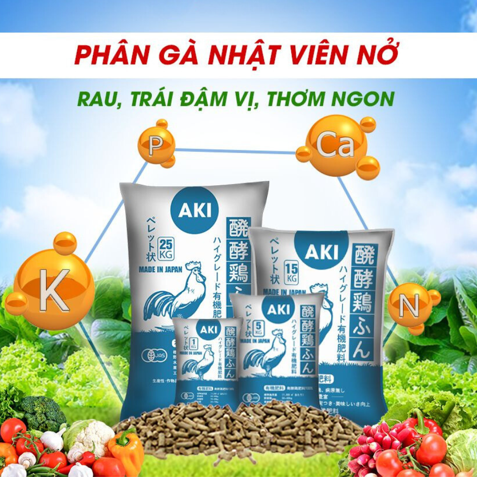 Phân gà Nhật Aki