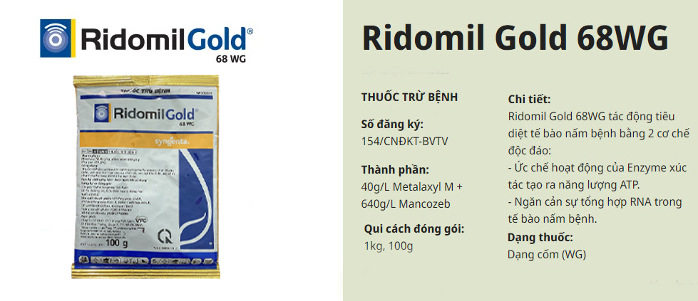Thuốc Ridomil Gold 68WC