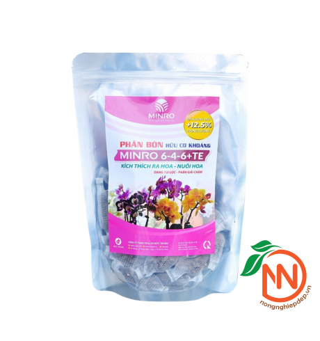 Phân Bón Hữu Cơ Khoáng Minro 6-4-6 + TE