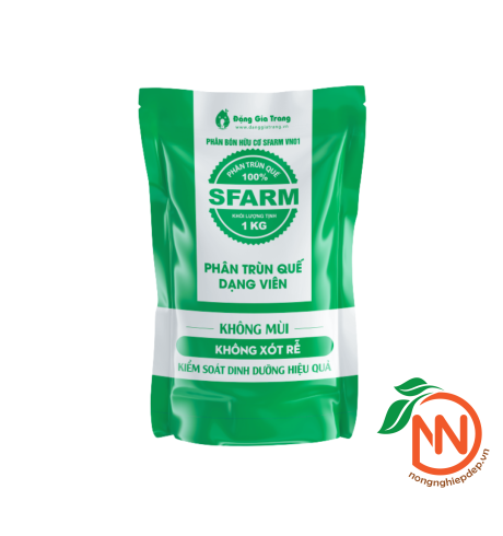 Phân Trùn Quế Sfarm Viên Nén Không Mùi