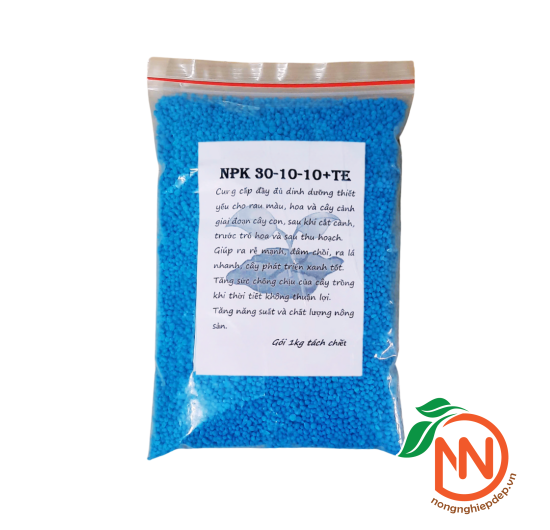Phân Bón NPK 30-10-10+TE – Kích Chồi Ra Lá Nhanh