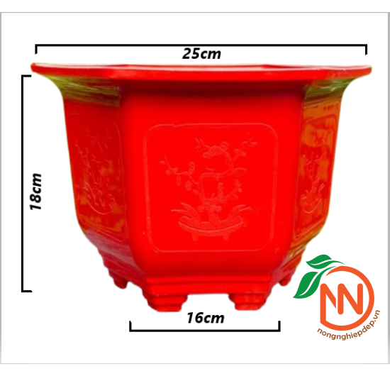 Chậu Nhựa Lục Giác Trồng Cây | FP5-1