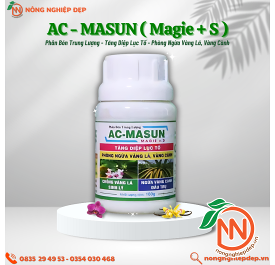 Phân Bón AC-MASUN (Magie + S) | Chống Vàng Lá, Vàng Cành