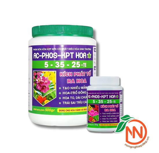 Phân Bón NPK AC - PHOS - KPT HOA 5-35-25 + TE | Kích Phát Tố Ra Hoa