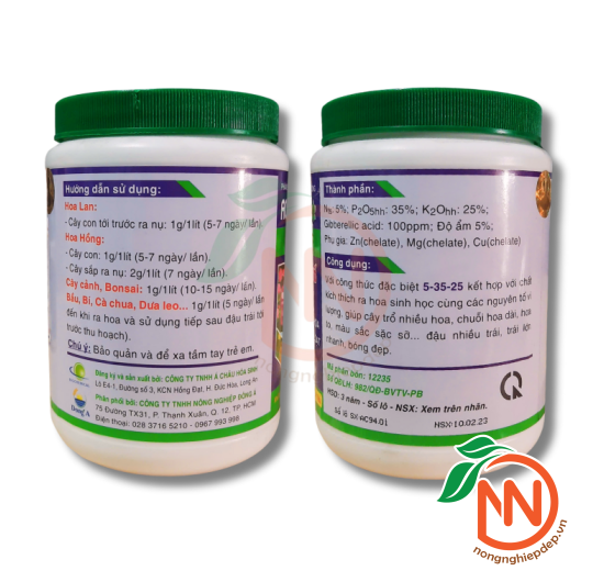 Phân Bón NPK AC - PHOS - KPT HOA 5-35-25 + TE | Kích Phát Tố Ra Hoa