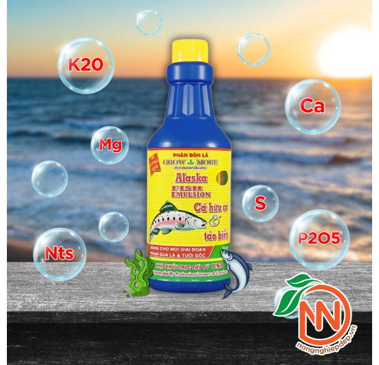 Phân Bón Đạm Cá Hữu Cơ Alaska Fish Emulsion - Grow More