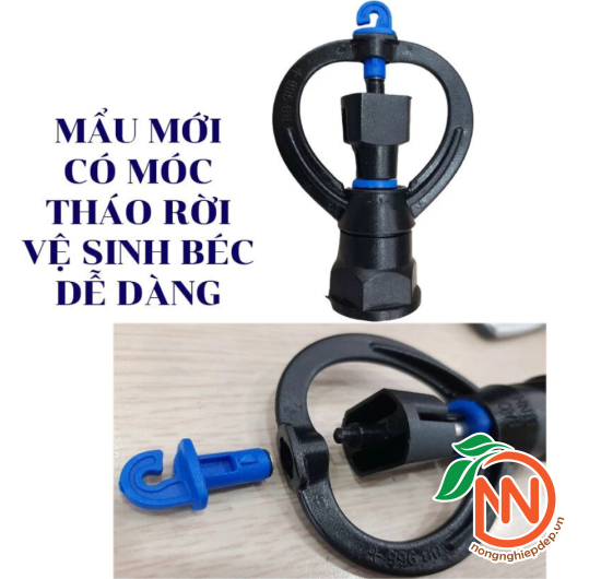 Béc Nhựa Thân Xoay 360° Ren Trong, Ren Ngoài