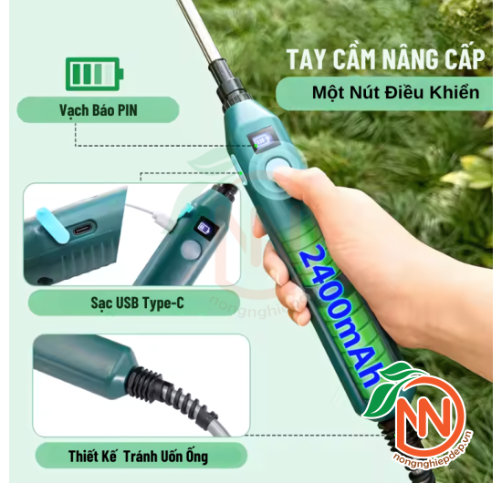 Bình Phun Điện 5L | Có Vạch Pin