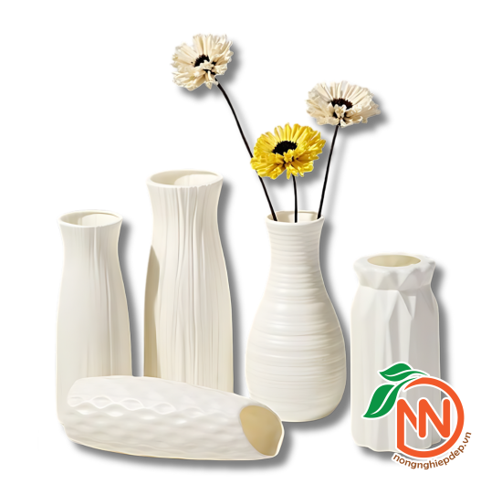 Bình Hoa Nhựa Giả Gốm - Nhiều Kiểu Dáng
