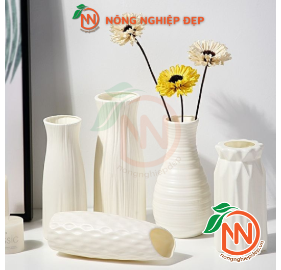 Bình Hoa Nhựa Giả Gốm - Nhiều Kiểu Dáng