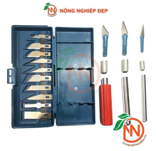 Bộ Dao Khắc Chạm Trổ 13 Trong 1 - Bộ Dao Khắc 13 Lưỡi