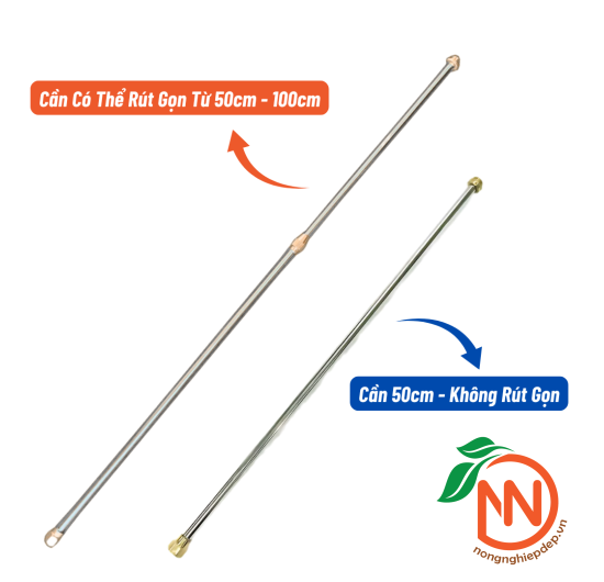 Cần Phun Xịt Inox Dùng Cho Bình Phun Xịt Thuốc Dài 50/100cm