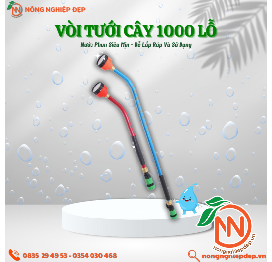 Vòi Tưới Cây 1000 Lỗ - Phun Nước Mịn