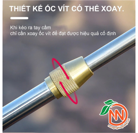 Cần Phun Inox | Cần Rút Có Thể Kéo Dài 1m5 - 3m 