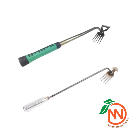 Cào Làm Vườn 2in1 - Cào Đất, Nhổ Cỏ