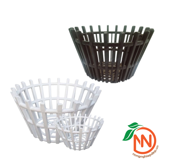 Chậu Nhựa Trồng Lan - Chậu Nhựa Nan Giả Gỗ