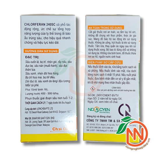 Thuốc Trừ Sâu Chlorferan 240SC - Diệt Sâu Đã Kháng Thuốc