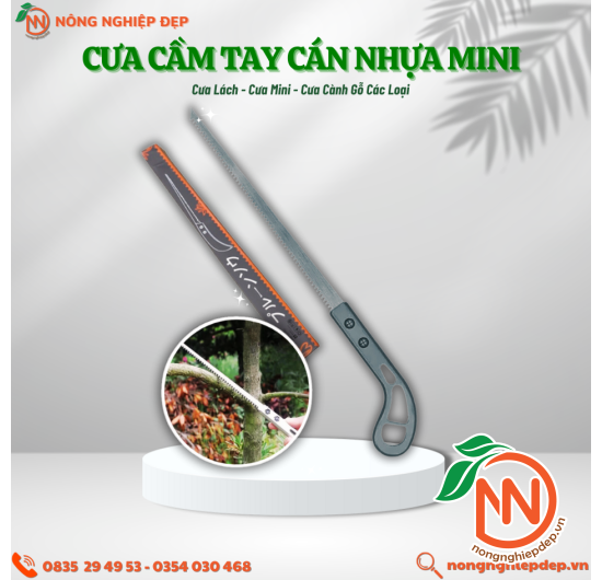 Cưa Cầm Tay Cán Nhựa Mini - Cưa Lách, Cưa Cành Gỗ