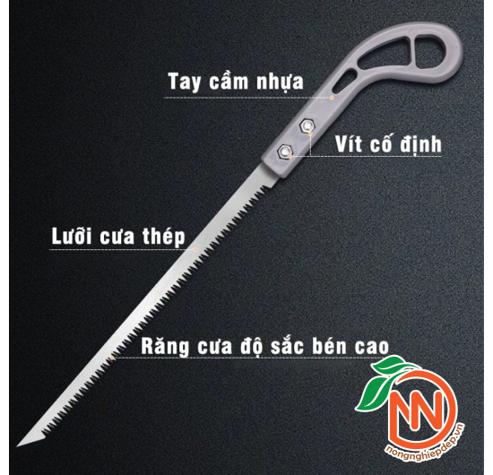 Cưa Cầm Tay Cán Nhựa Mini - Cưa Lách, Cưa Cành Gỗ