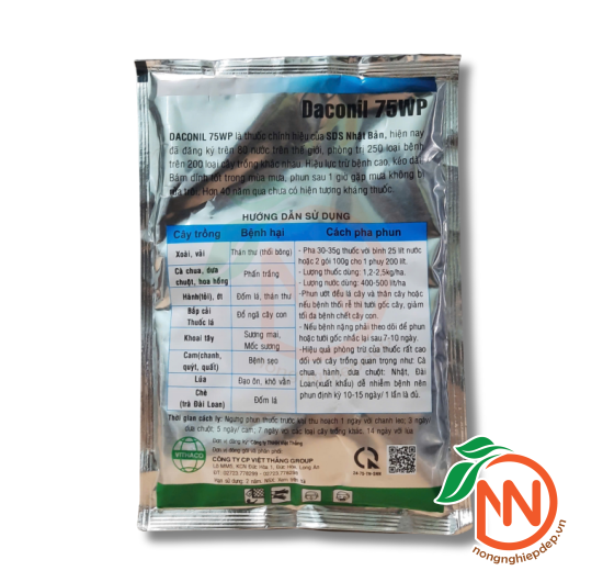 Daconil 75WP - Thuốc Trừ Bệnh Nhật Bản Chính Hiệu