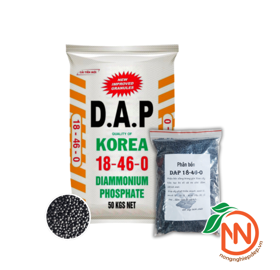 Phân Bón DAP Korea 18-46-0 | Hạt Đen