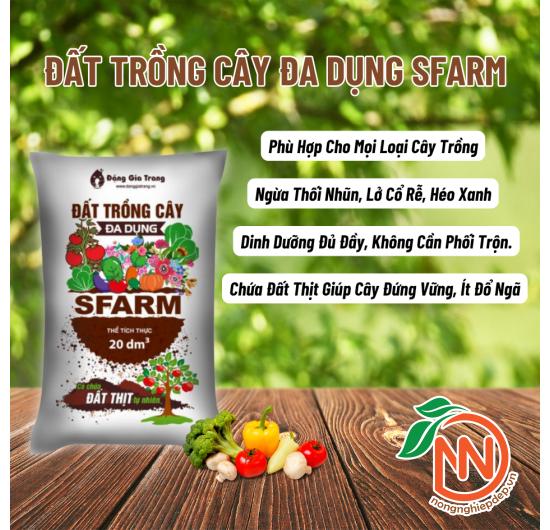 Đất trồng cây đa dụng SFARM 20dm3