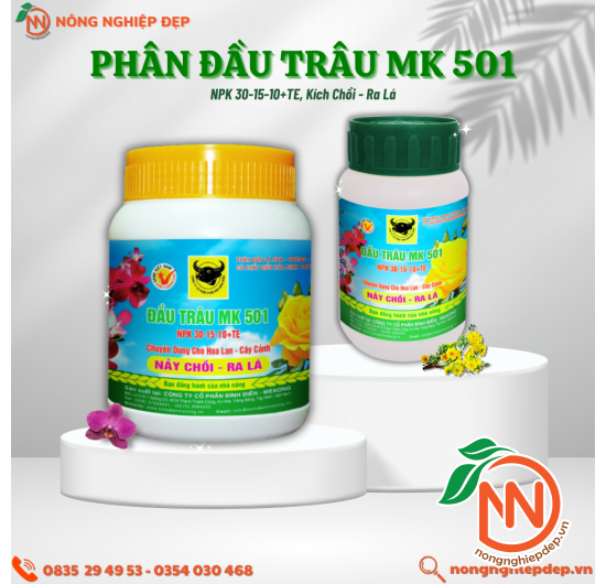Phân Bón Lá Đầu Trâu MK 501 (30-15-10) - Kích Chồi Và Lá