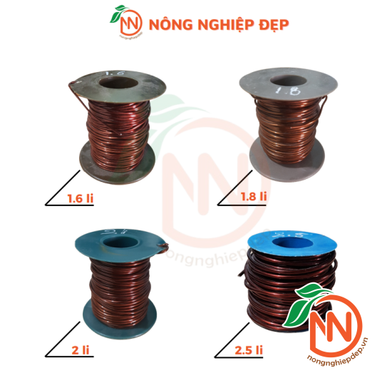 Dây Nhôm Mạ Đồng Uốn Cây Bon Sai Và Hoa Lan