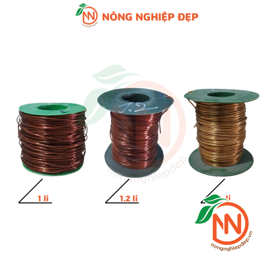 Dây Nhôm Mạ Đồng Uốn Cây Bon Sai Và Hoa Lan