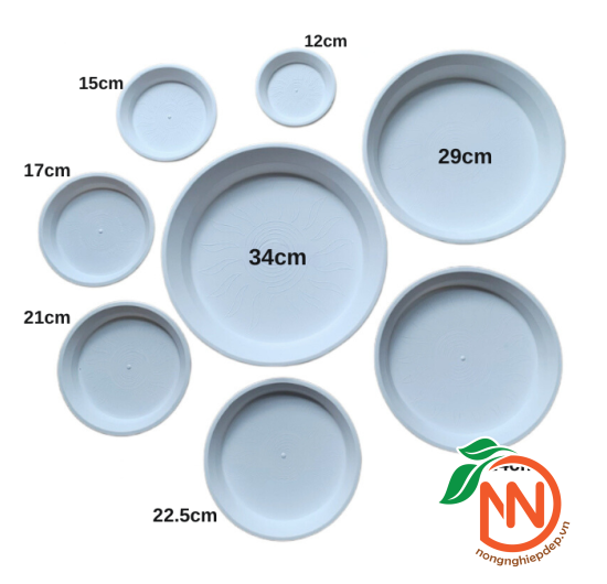 Đĩa Nhựa Tròn Lót Chậu Cây - Đế Nhựa Lót Chậu 