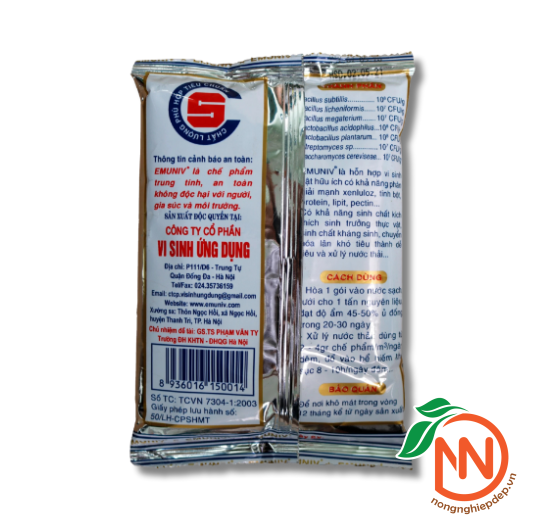 Chế Phẩm Vi Sinh EMUNIV - Xử Lý Phế Thải Hữu Cơ 