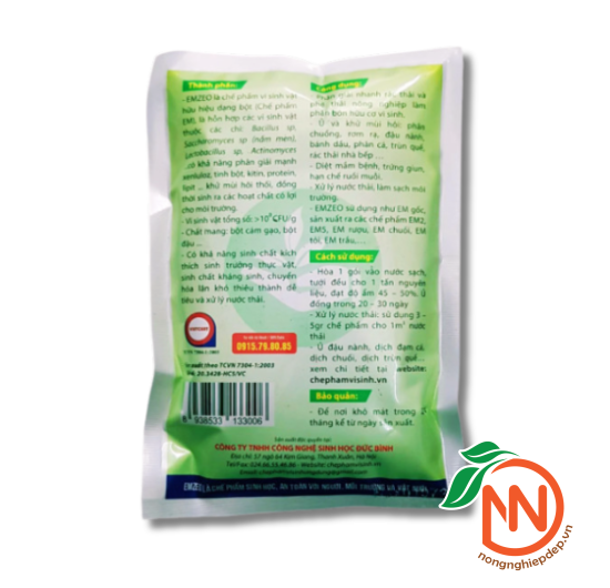 Chế phẩm vi sinh EMZEO - Xử Lý Chất Thải Hữu Cơ