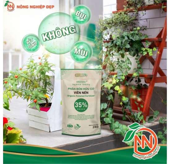 Phân Bò Viên Nén Hữu Cơ Greenma 35%