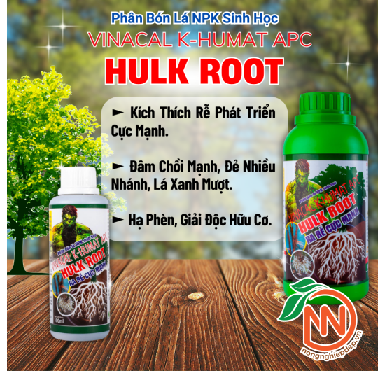 Hulk Root - Vinacal K-Humat APC | Phân Bón Lá Sinh Học