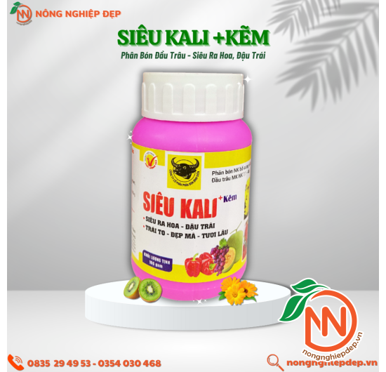 Phân Bón Đầu Trâu Siêu Kali Kẽm - Siêu Ra Hoa, Đậu Trái
