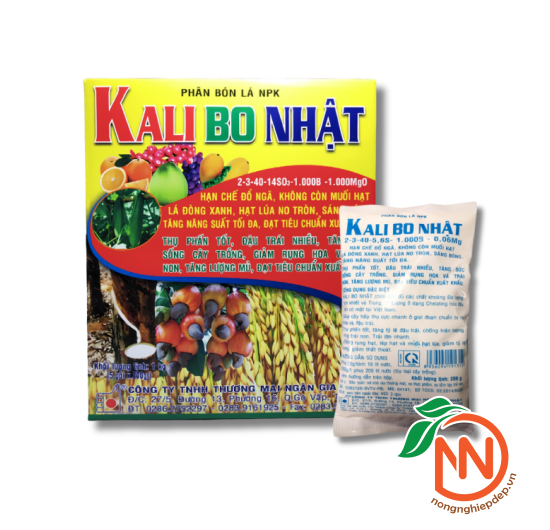 Kali Bo Nhật – Phân Bón Lá NPK