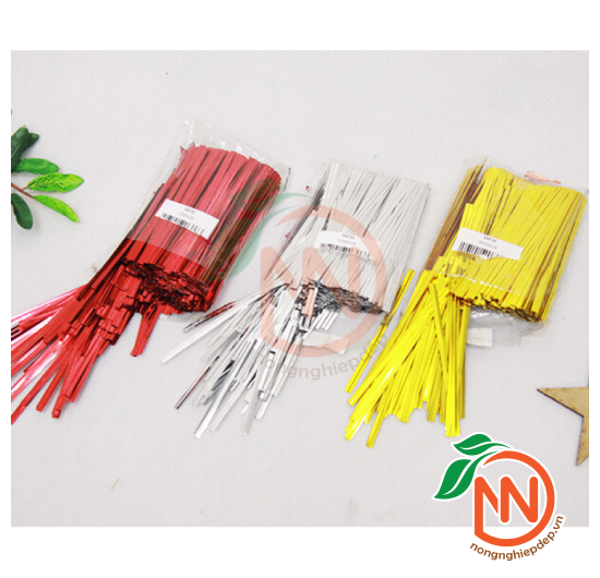 Dây Buộc Lan Kẽm Đủ Màu - Cuộn Kẽm Kim Tuyến
