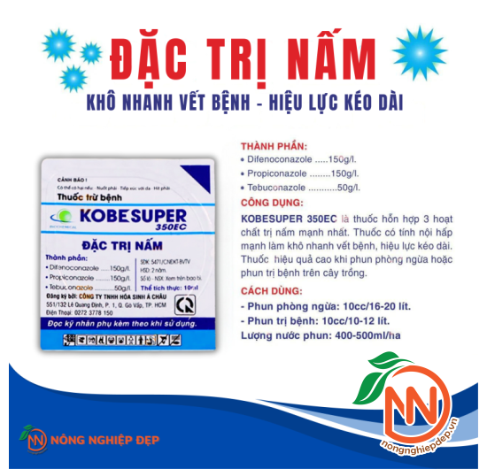 Thuốc Trừ Bệnh KOBE SUPER 350EC