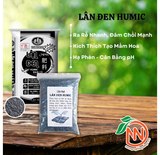 Phân Bón Lân Đen Humic - Phân Lân Đen Dạng Hạt