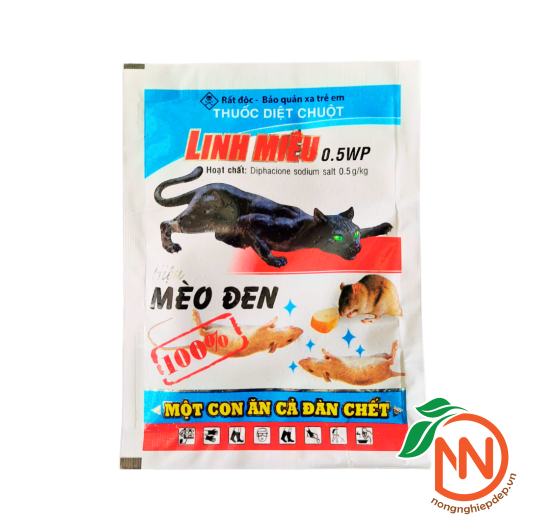 Thuốc Diệt Chuột Linh Miêu 0.5WP - Thuốc Diệt Chuột Hiệu Mèo Đen