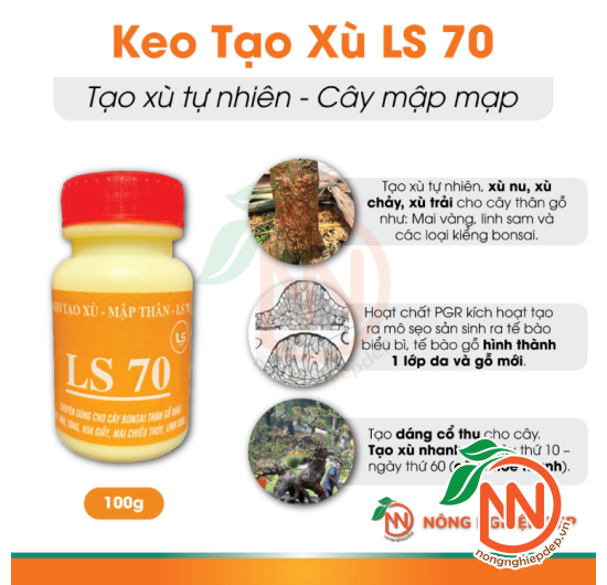 Keo Tạo Xù, Xử Lý Mục (Lũa) LS 70 | Mập Thân Tăng Vành Cho Cây Thân Gỗ