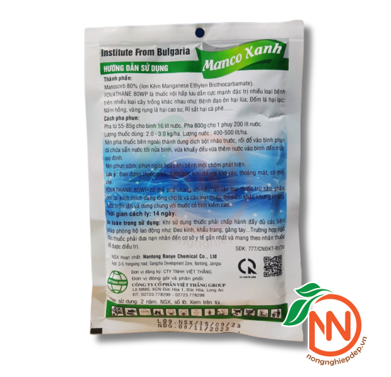 Thuốc Trừ Bệnh Manco Xanh - Fovathane 80WP | Sạch Bệnh - Xanh Cây