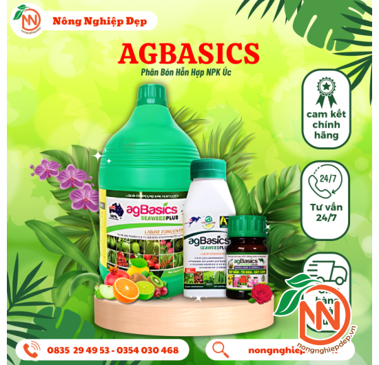 AGBASICS SEAWEEDPLUS – Phân Bón Hỗn Hợp NPK Úc