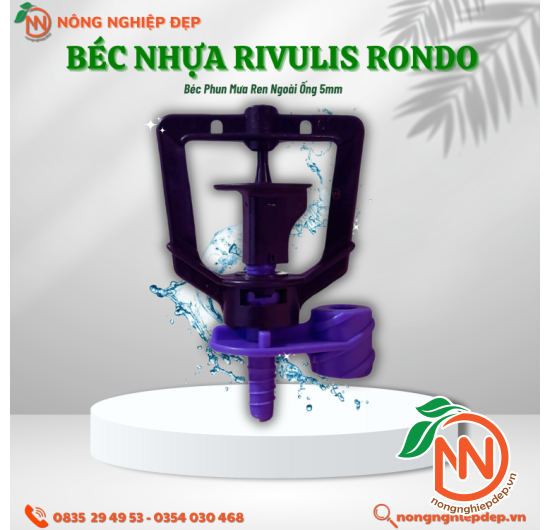 Béc Nhựa Rivulis Rondo Ren Ngoài Ống 5mm
