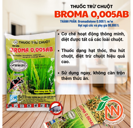 Thuốc Diệt Chuột BROMA 0,005AB
