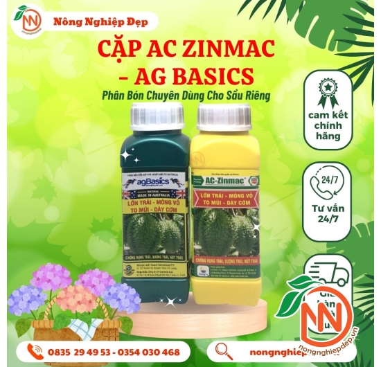 Cặp AC Zinmac và agBasics 300ml
