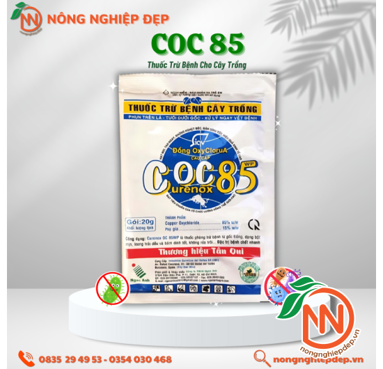 COC 85WP – Thuốc Trừ Nấm, Vi Khuẩn