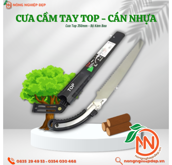 Cưa Cầm Tay TOP 350mm - Cán Nhựa - Bộ Kèm Bao