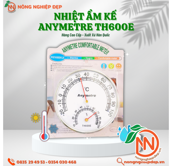 Nhiệt Ẩm Kế Anymetre TH600E Hàn Quốc