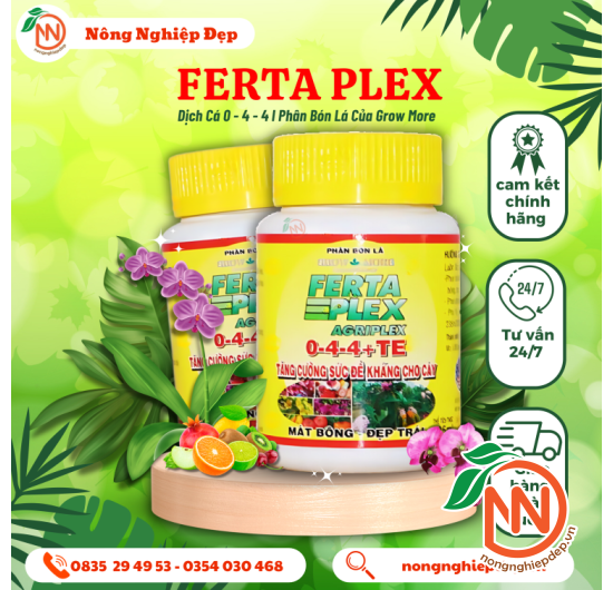 Dịch Cá 0-4-4, Phân Bón Ferta Plex GrowMore